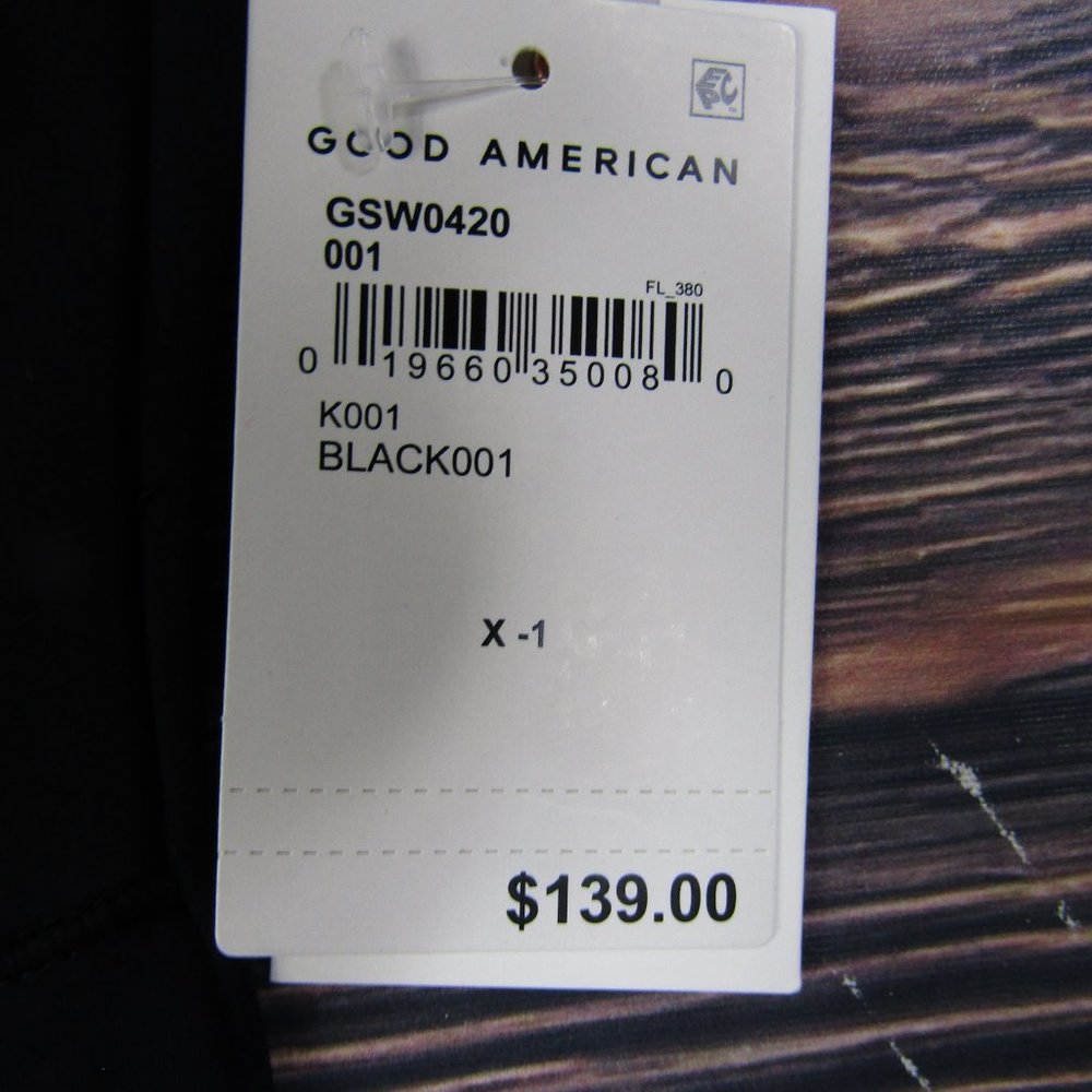 Good American NEW Small Size 1 Black Wet Suit Swimsuit Beach Summer - Picture 3 of 10